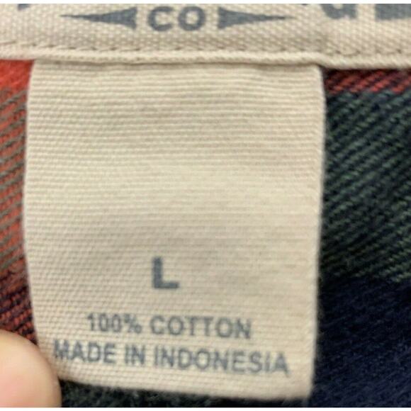 Duluth Trading Mens Large Heavy Flannel Long Sleeve Shirt Relaxed Fit Cotton - Picture 9 of 11